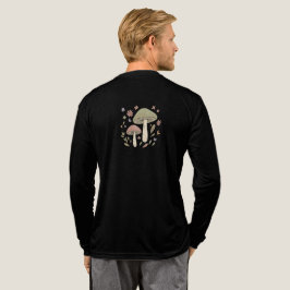 Erdige Cottagecore-Pilz-Botanik-Grafik Tri-Blend Shirt