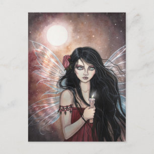 Erdige Dämmerung Fantasy Fee Postkarte