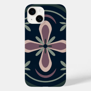 erdige farbene florale geometrische Fliesen Case-Mate iPhone 14 Hülle