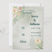 Erdige Farbtöne Blumen Boho Elegant Salbei Grün