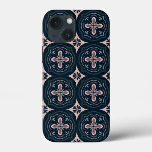 Erdige florale geometrische Kacheln Case-Mate iPhone Hülle