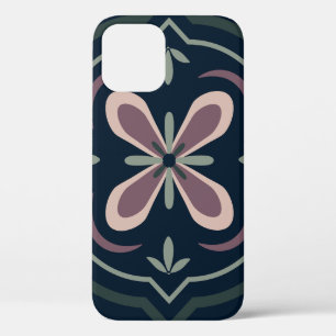 Erdige florale geometrische Kacheln Case-Mate iPhone Hülle