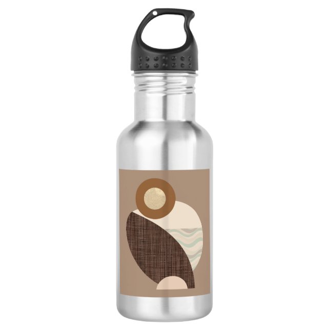Erdige Formen Edelstahlflasche (Vorderseite)