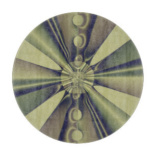 Erdige geometrische abstrakte moderne Kunst Schneidebrett