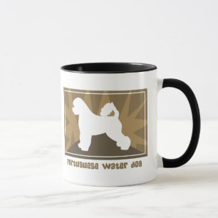 Erdige portugiesische Wasser-HundeTasse Tasse