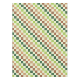 Erdige Regenbogen-Diagonale Schachbrettmuster Tischdecke