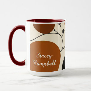 Erdige Silhouette Abstrakter Minimalist Tasse