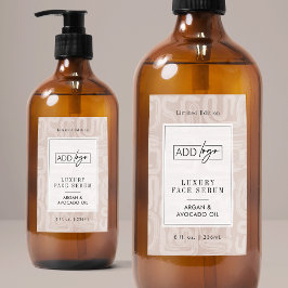 Erdige Töne Boho-Muster Wasserfestes Produktlabel Lebensmitteletikett