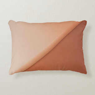 Erdige Töne Halb Terrakotta Halb Creme AI-Kunst Dekokissen