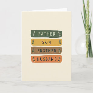 Erdige Vater Sohn Karte