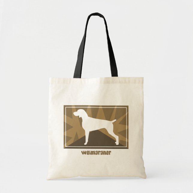 Erdige Weimaraner Taschen-Tasche Tragetasche (Vorne)