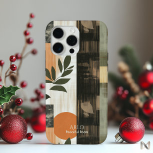 Erdiger minimalistischer Botanik - Abstrakte Natur Case-Mate iPhone Hülle