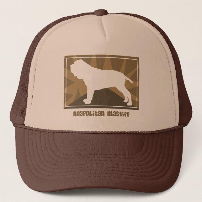 Erdiger neapolitanischer Mastiff Truckerkappe (Vorderseite)