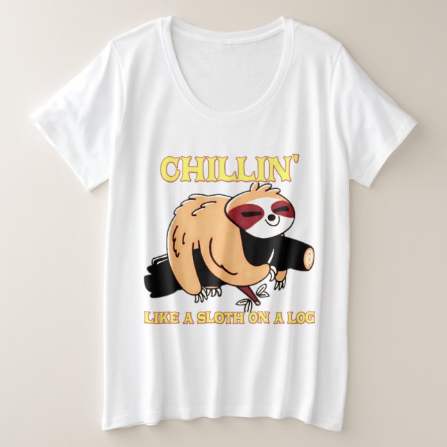 erdiger Ton Große Größe T-Shirt (Design vorne)