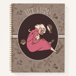 Erdiges Blumenmuster Notizbuch