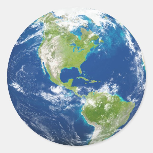 Erdkleber Runder Aufkleber (Vorderseite)