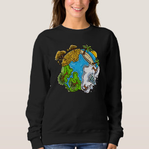Erdklimatische Inspirierte arktische Schneeerschei Sweatshirt