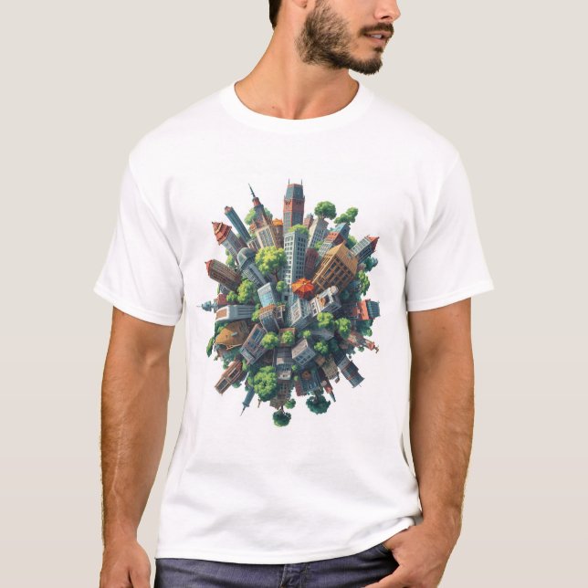 Erdkrümmung T-Shirt (Vorderseite)