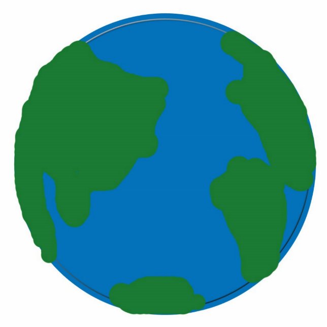 Erdliebhaber-Pappskulptur Freistehende Fotoskulptur (Vorne)