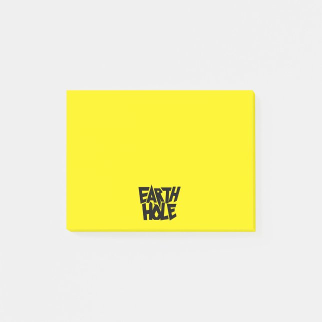 Erdloch-Post-It-Notizen Post-it Klebezettel (Vorderseite)