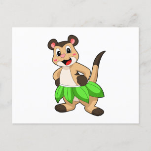 Erdmännchen beim Balletttanzen Postkarte