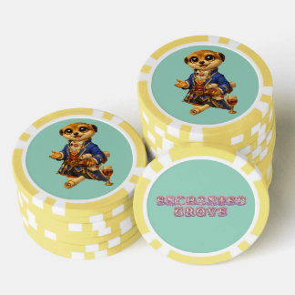 Erdmännchen-Diplomat Pokerchips