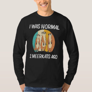 Erdmännchen Für Männer Frauen Retro Wildtiere Zoo  T-Shirt
