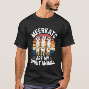 Erdmännchen-Kunst für Männer Frauen Kinder Zoo Saf T-Shirt