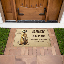 Erdmännchen lustiger Willkommensgruß für Familien Fußmatte