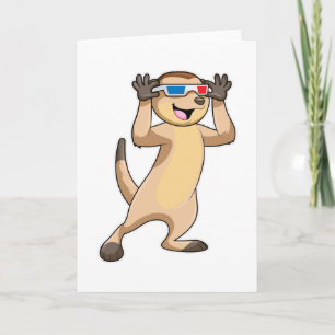 Erdmännchen mit Brille Karte