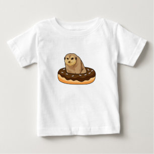 Erdmännchen mit Donut Baby T-shirt