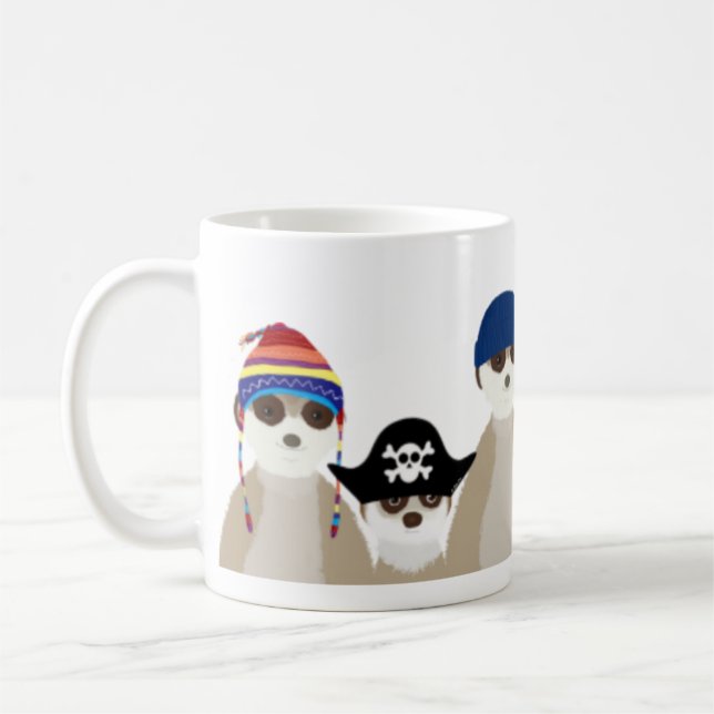 Erdmännchen-Tasse Kaffeetasse (Links)