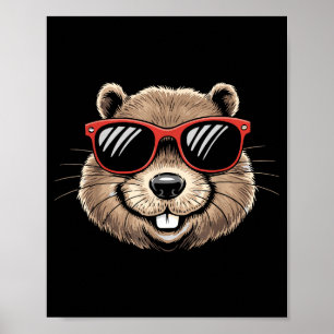 Erdmännchen-Tierkostüm Sungles Das Murmeltier Da Poster