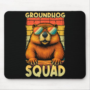 Erdmännchen-Truppe Frohes Erdmännchen-Tag Retro Vi Mousepad