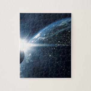 Erdmond und Sonne Puzzle