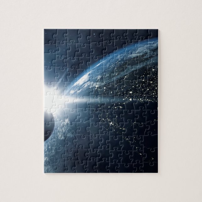 Erdmond und Sonne Puzzle (Vertikal)