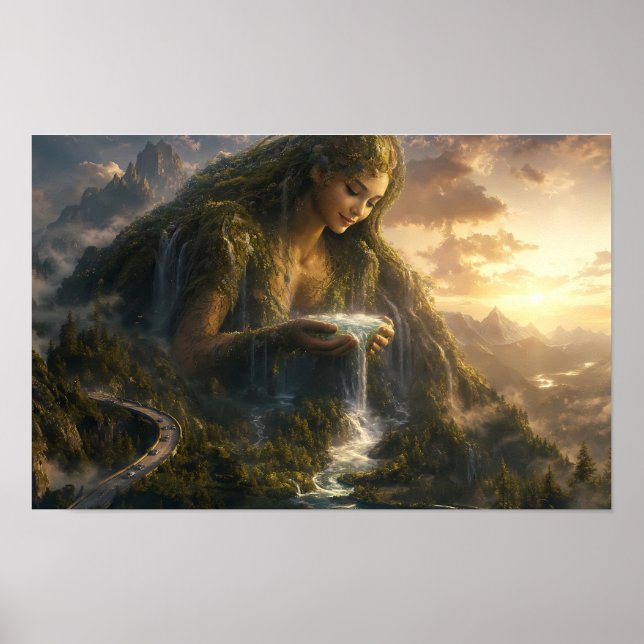 Erdmutter im Tal des Lichts Poster (Vorne)