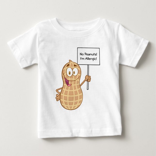 Erdnuss-Allergie 2 (kundengerecht) Baby T-shirt (Vorderseite)
