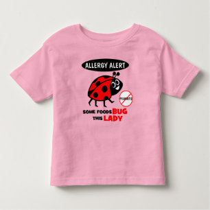 Erdnuss-Allergie-Alarm-Marienkäfer-Shirt Kleinkind T-shirt