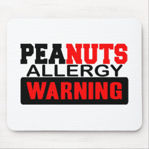 Erdnuss-Allergie-Warnung Mousepad