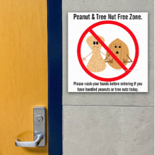 Erdnuss & Baumnuss Futter Allergie Druck Poster