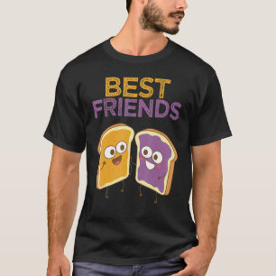 Erdnuss Butter Jelly Sandwich Matching Beste Freun T-Shirt