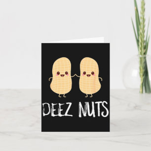 Erdnuss Essen Lustig Kawaii Süß Meme Deez Nüsse Wi Karte