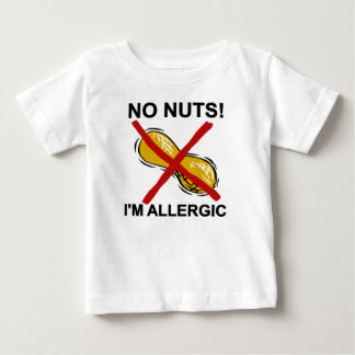 Erdnuss KEINE Nüsse bin ich allergisch Baby T-shirt