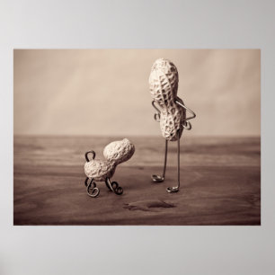 Erdnuss-Mann und Hund Poster