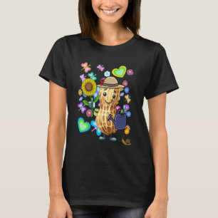 Erdnuss Sommerzeit Garten Gärtnerei Gärtner Kind T-Shirt