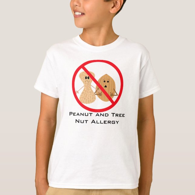 Erdnuss-und Baum-Nuss-freies Allergie-Shirt T-Shirt (Vorderseite)