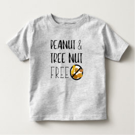 Erdnuss und BaumNut-frei Symbol Nut Allergie Alert Kleinkind T-shirt