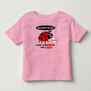 Erdnussallergie-Alarm Marienkäfer-Shirt Kleinkind T-shirt