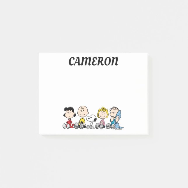 Erdnussbande zusammensitzen post-it klebezettel (Vorderseite)